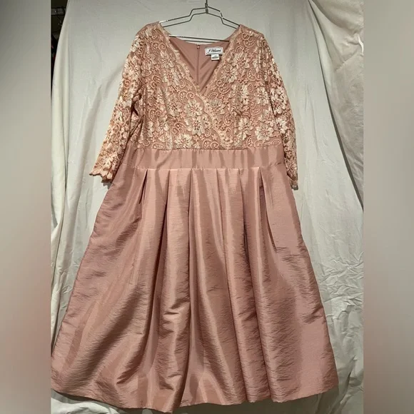 J Howard Elegant Pink Floral Lace Women’s Dress Wedding Guest - Picture 1 of 9